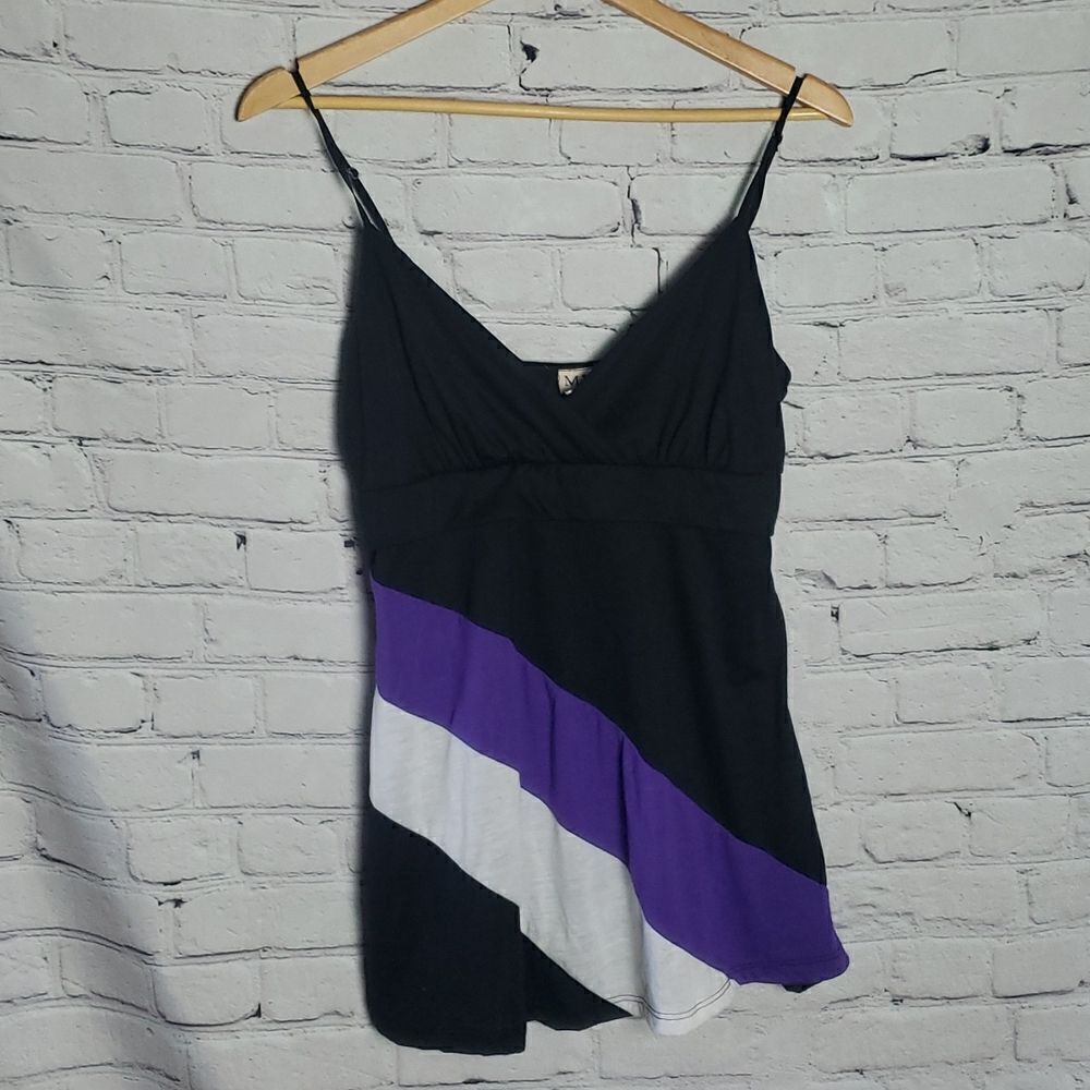 MKM Black and Purple Tank Top